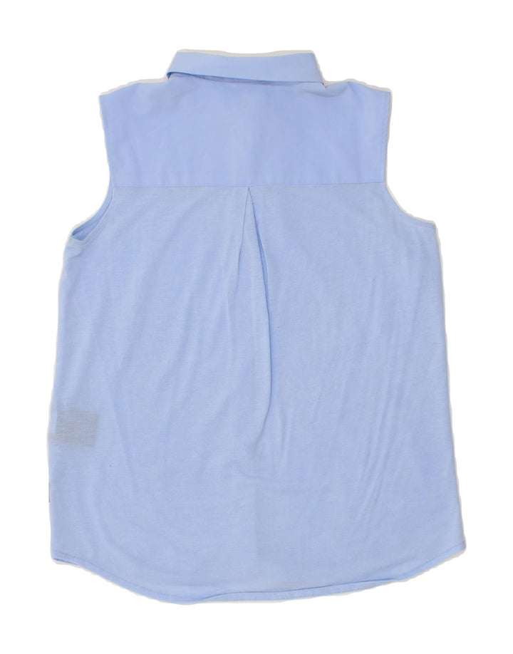 JACK WOLFSKIN Womens Sleeveless Shirt UK 6 XS Blue Polyester Vintage Jack Wolfskin and Second-Hand Jack Wolfskin from Messina Hembry 