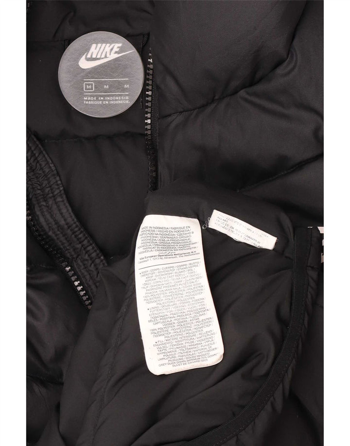 Veste matelassée à capuche Nike pour hommes UK 38 Polyester noir moyen