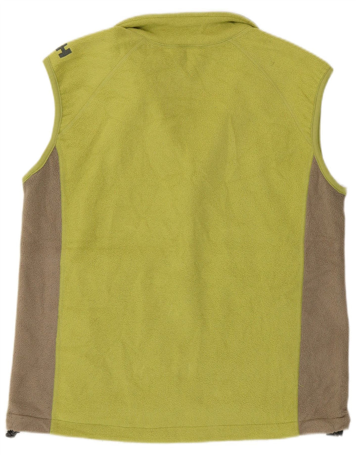 HELLY HANSEN Gilet Polaire Femme UK 16 Grand Vert Colorblock Polyester