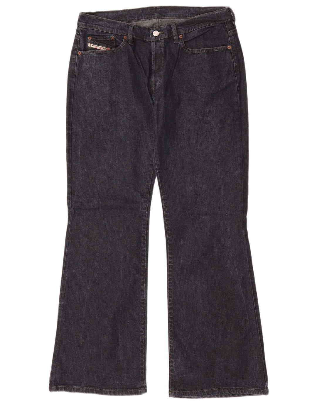 Jean évasé Femme Diesel W34 L32 Bleu Marine Coton