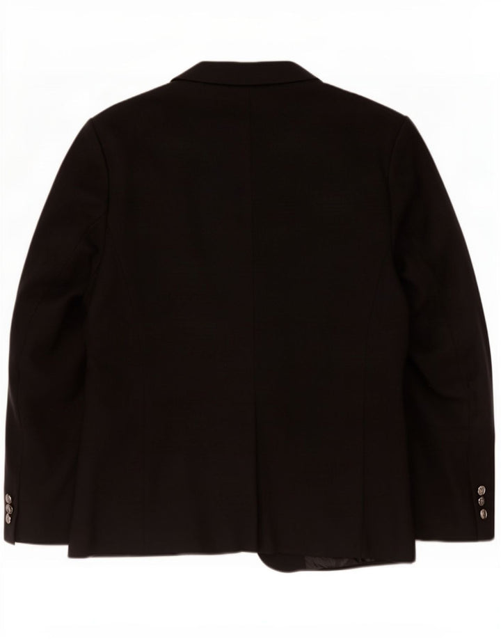 Marks & Spencer Veste blazer 1 bouton pour femme UK 20 2XL Coton noir