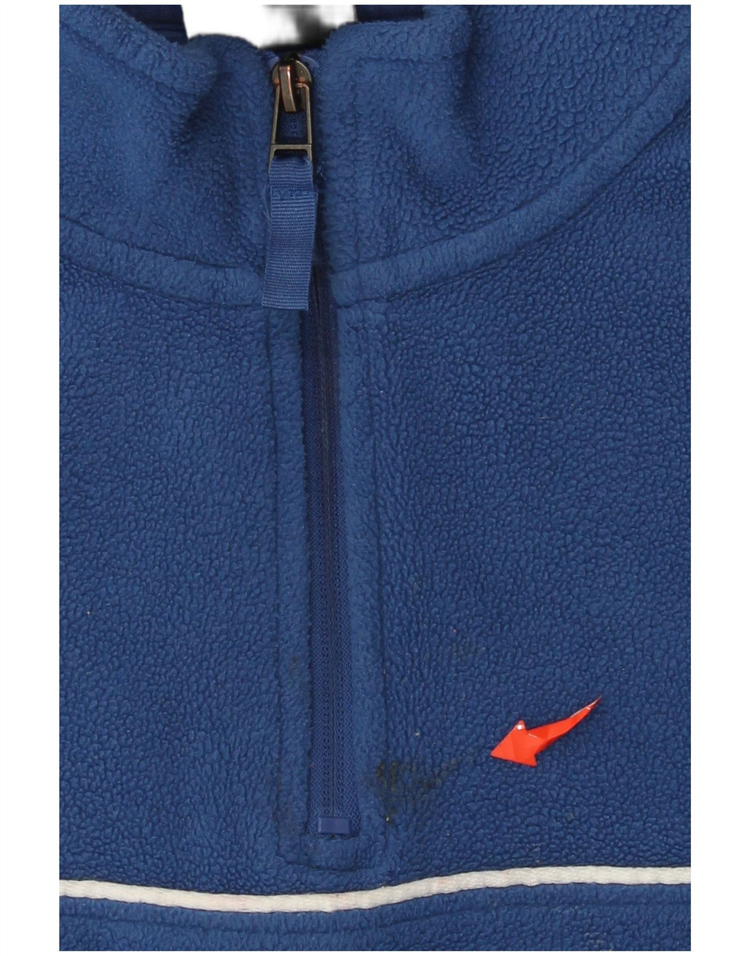 Umbro Pull polaire graphique à col zippé pour homme, grand bleu, polyester