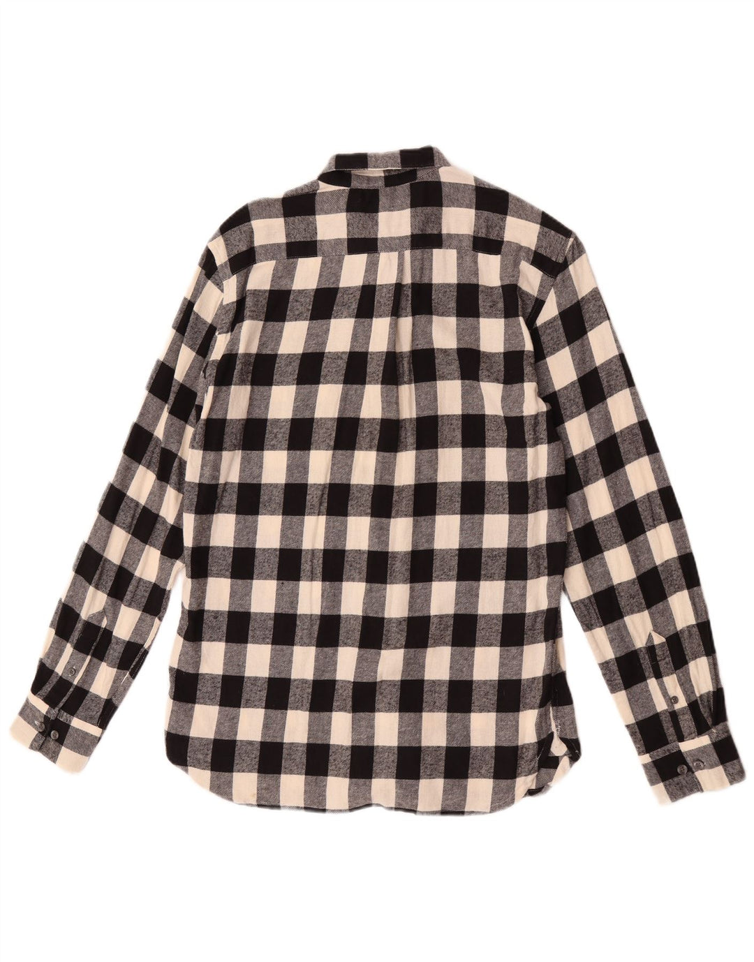 French Connection Chemise en Flanelle Homme Noir Moyen à Carreaux en Coton