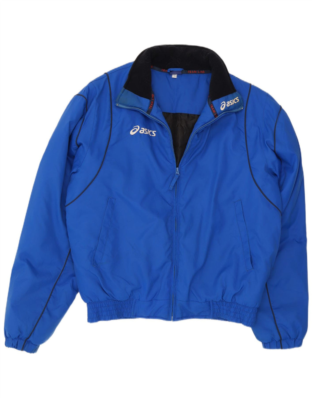 Asics Veste de survêtement pour homme Large Bleu Nylon