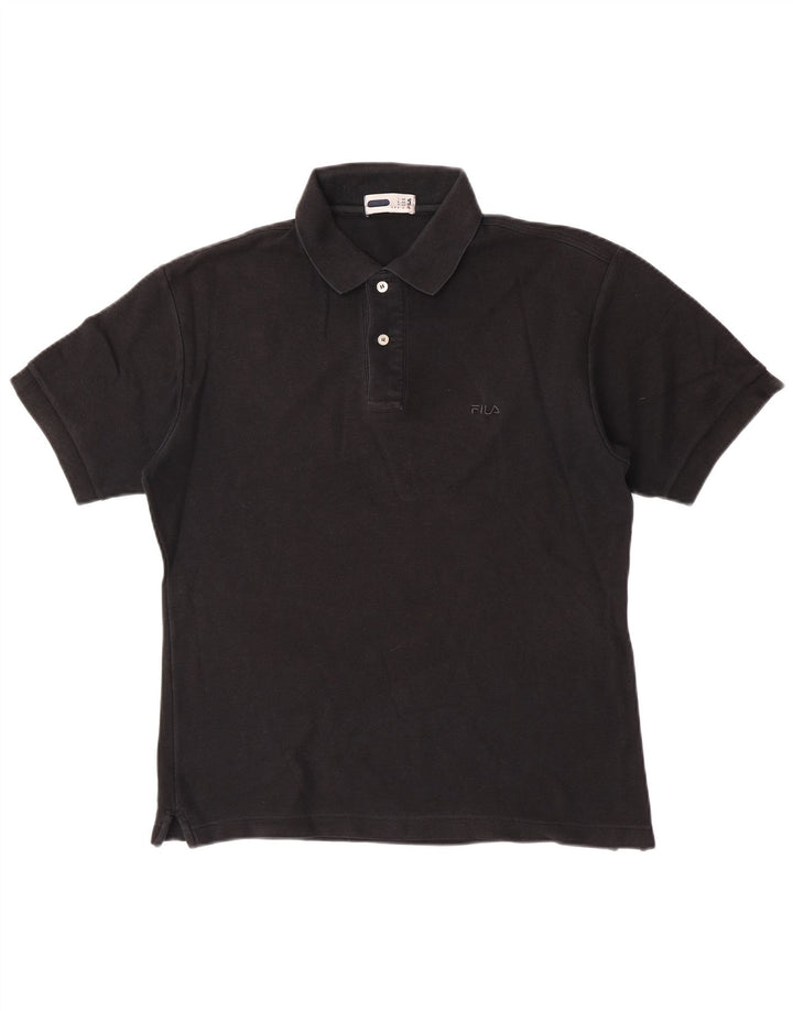 Fila Polo Homme IT 46 Petit Noir Coton