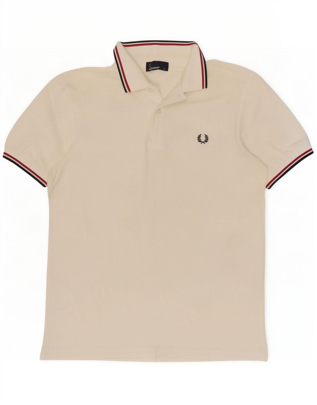 Fred Perry Polo Homme Blanc Moyen Coton