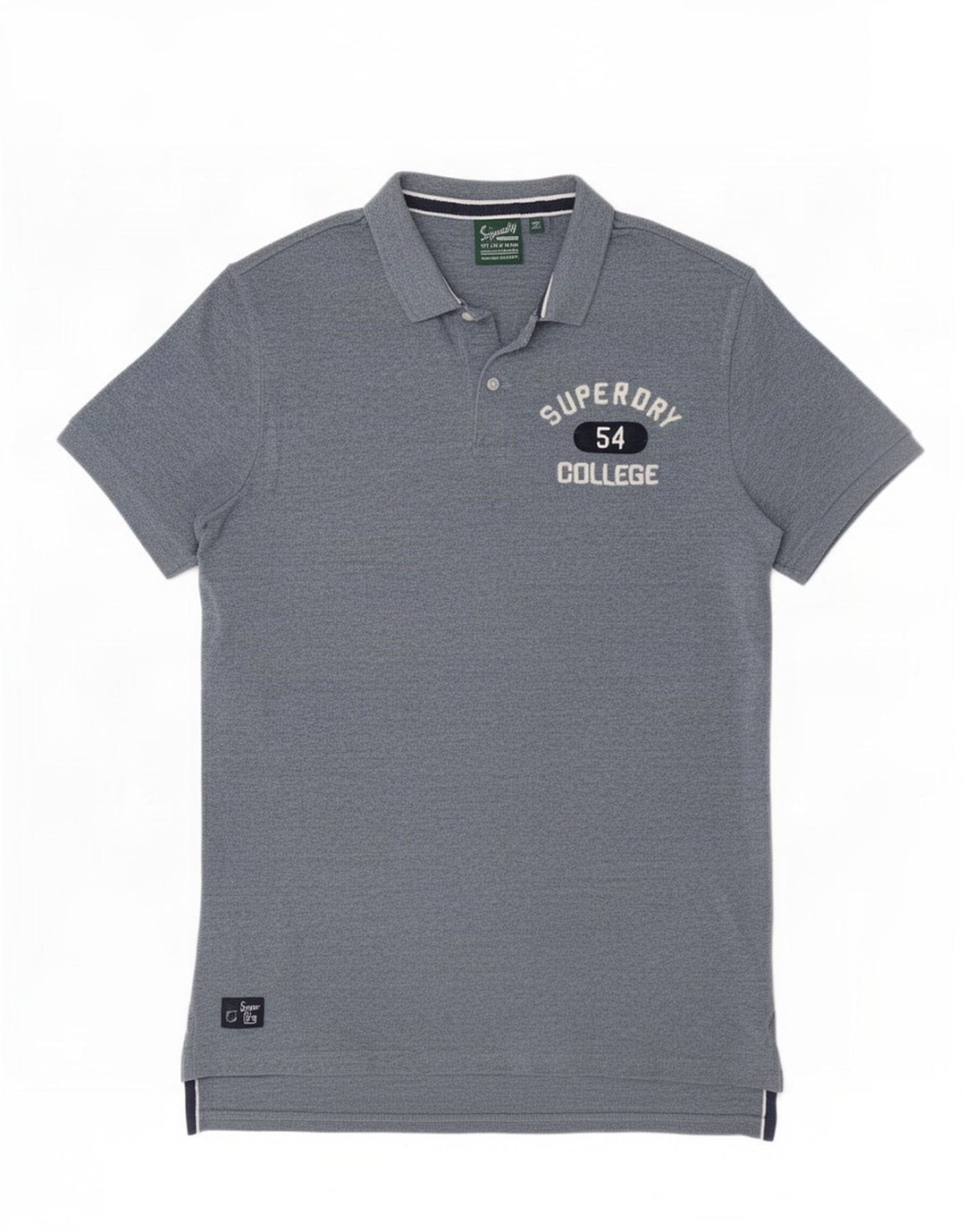 Superdry Polo Graphique Homme Grand Bleu Coton