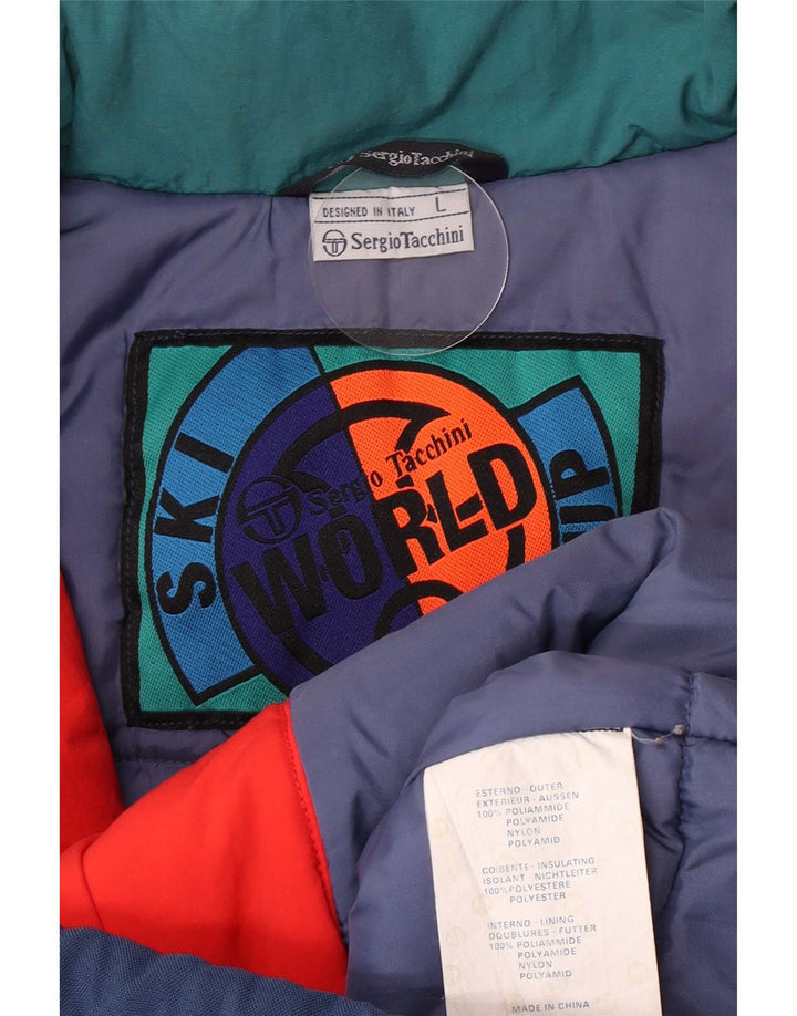 Sergio Tacchini Veste de ski pour homme UK 40 Large Multicolore Colourblock