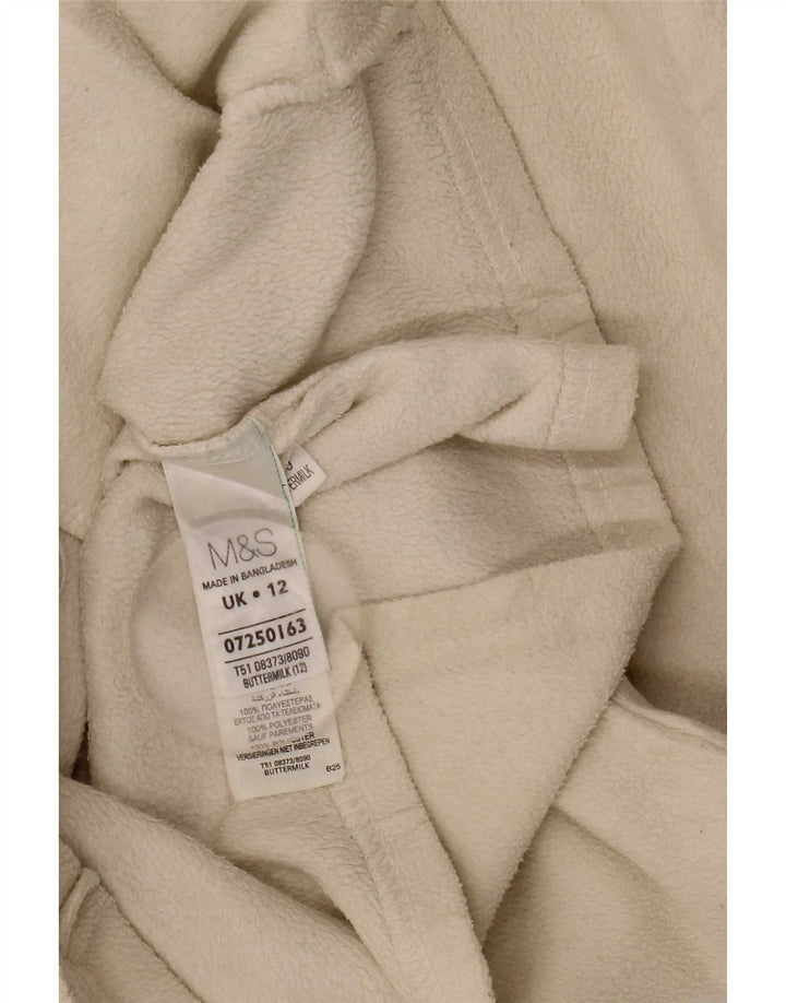 Marks & Spencer Veste polaire pour femme UK 12 Polyester beige moyen