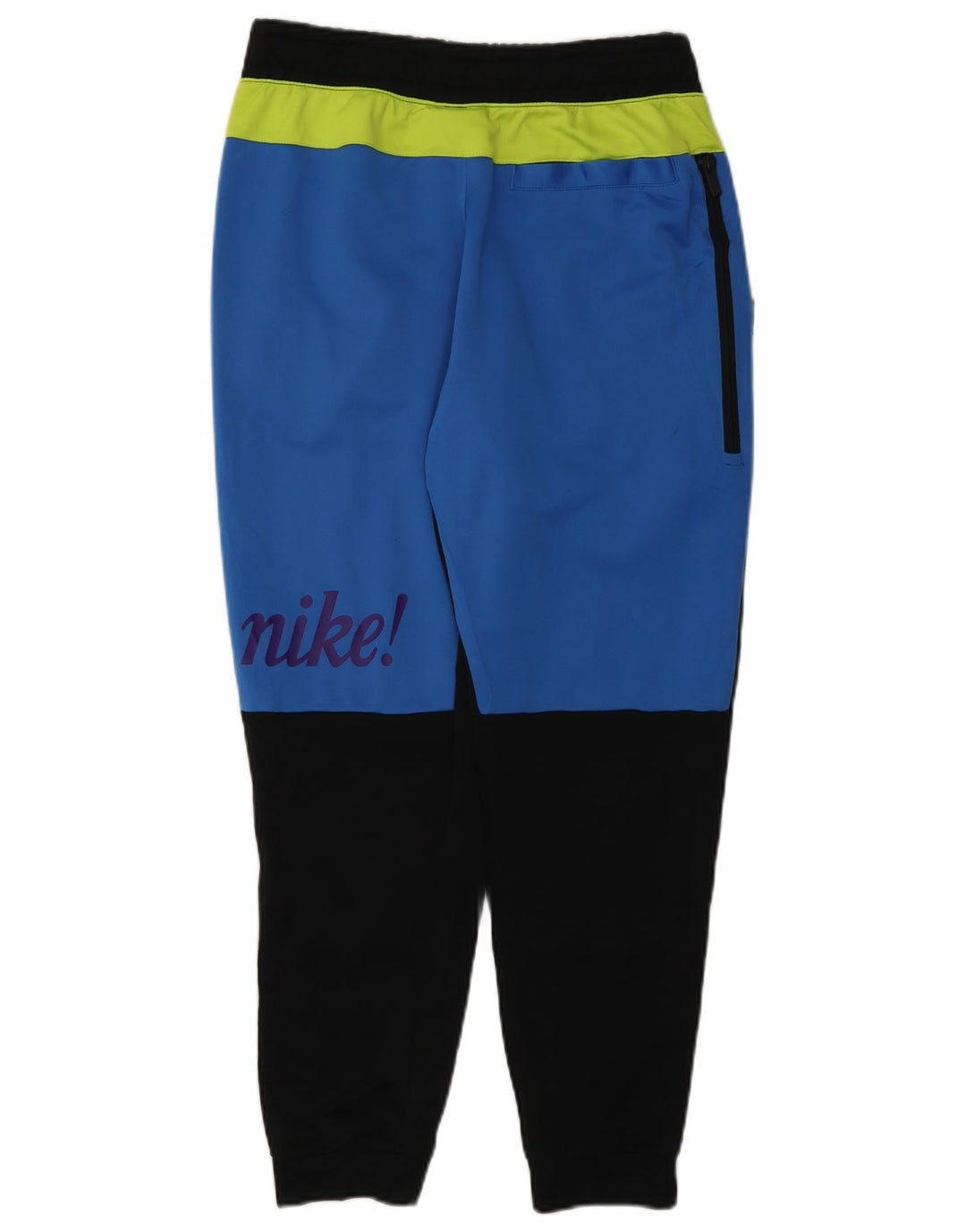 NIKE Pantalon de survêtement graphique pour hommes, jogging, grand, noir, colour block
