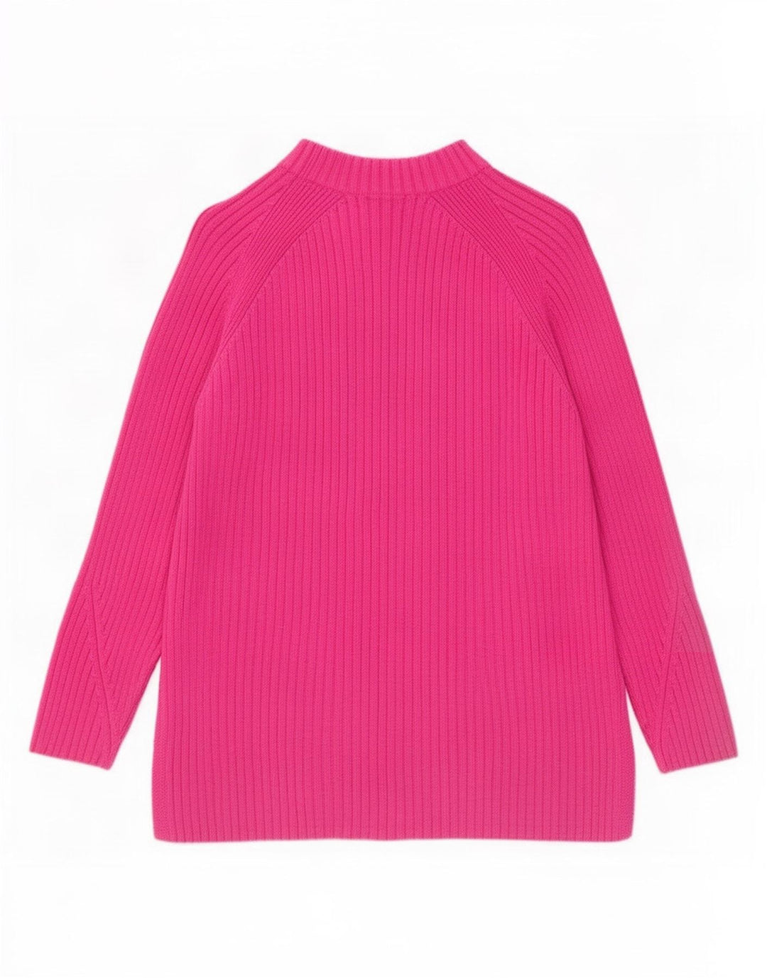Marks & Spencer Pull col roulé pour femme UK 14 Coton rose moyen