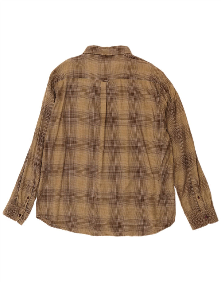 Wrangler Chemise en flanelle pour homme 2XL en coton à carreaux kaki