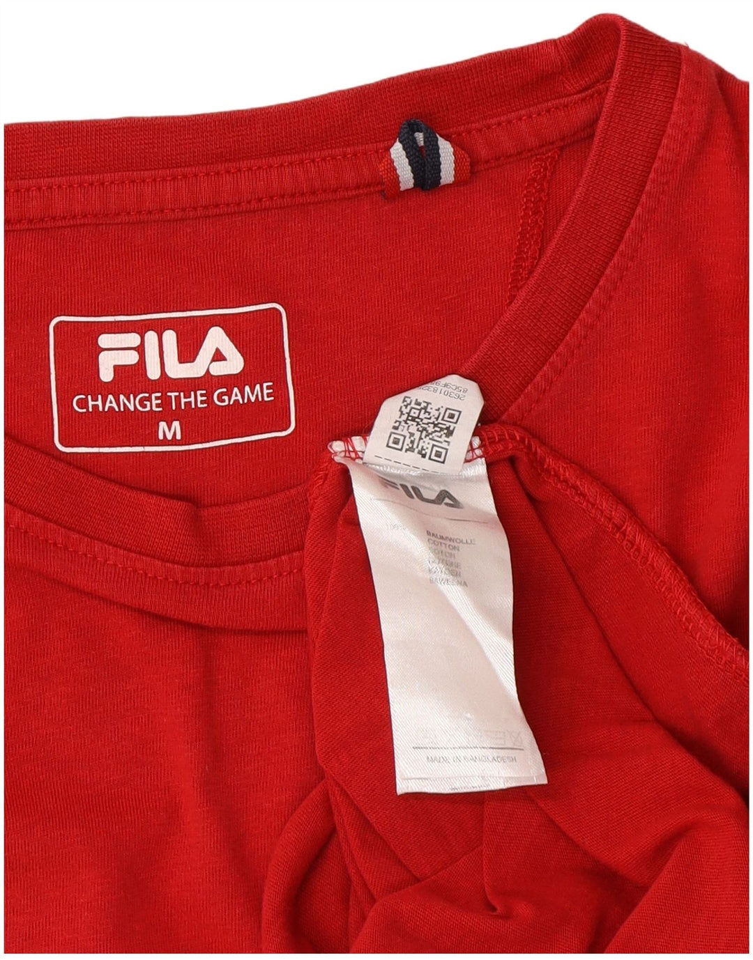 FILA Mens Graphic T-Shirt Top Medium Red Cotton