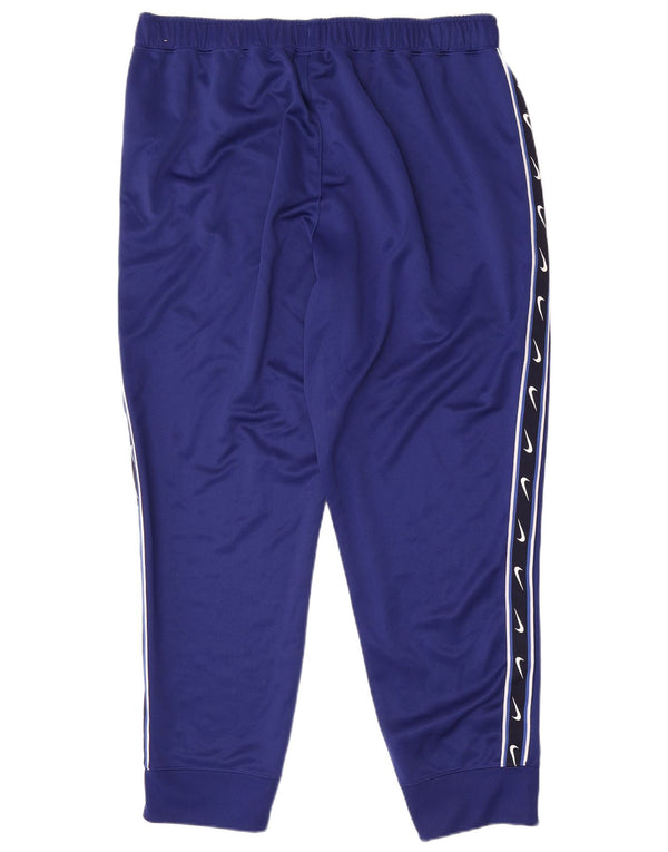 Nike Pantalon de survêtement graphique pour homme 2XL Bleu Colorblock Polyester
