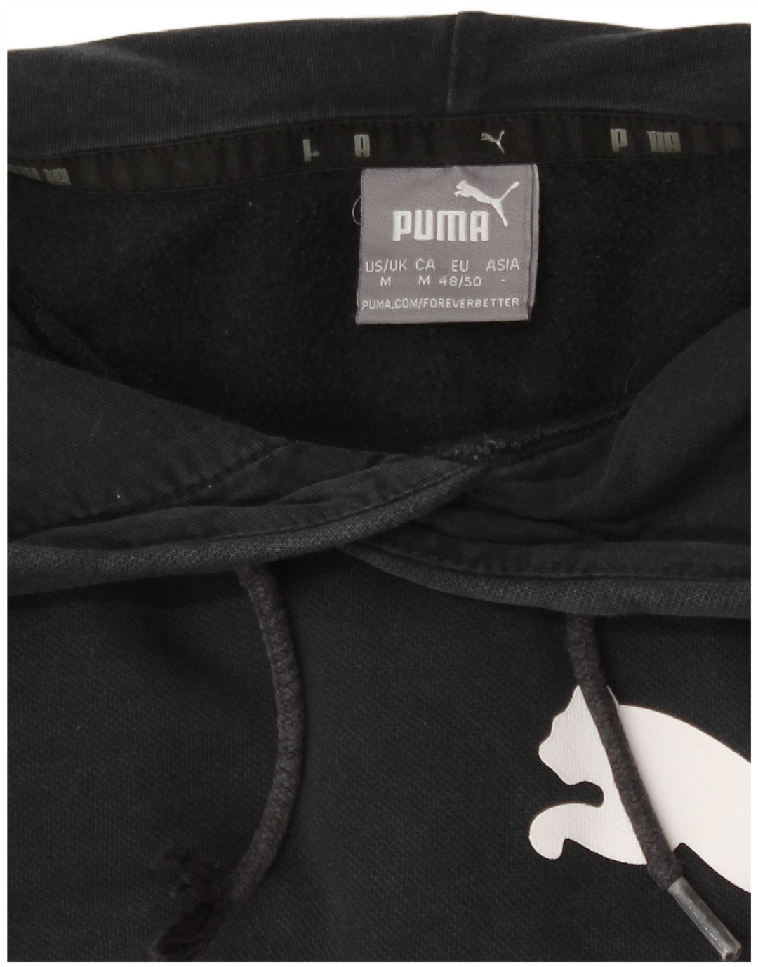 Puma Pull à Capuche Graphique Homme Noir Moyen Coton