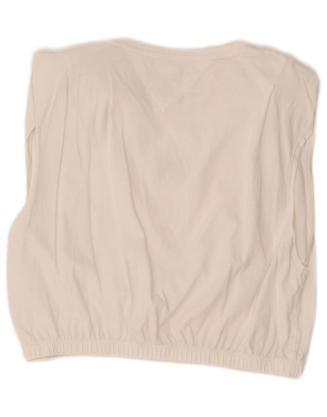 Tommy Hilfiger Débardeur court pour femme UK 14 Large Blanc