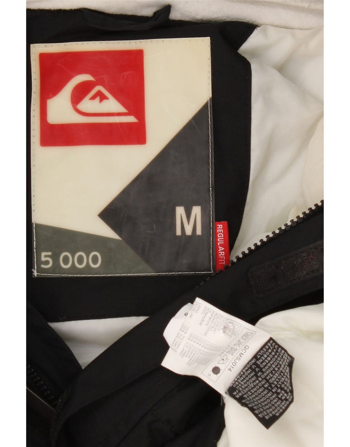 Quiksilver Veste coupe-vent à capuche pour homme UK 38 Medium Noir Polyamide