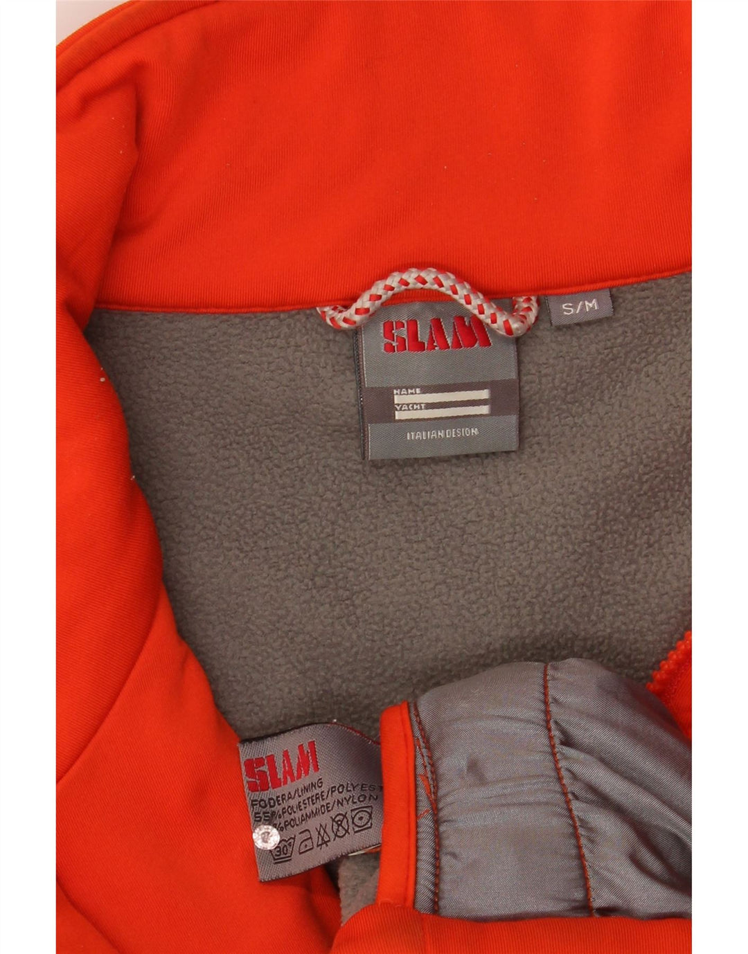 Slam Mens Liner Survêtement Top Veste Petit Orange Polyester