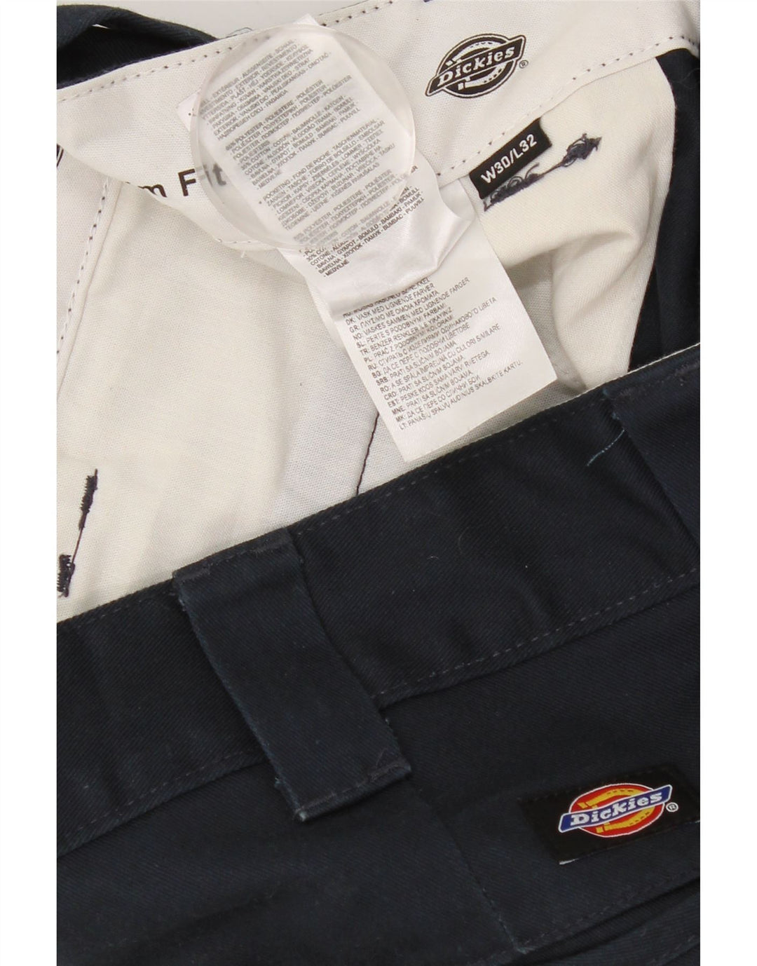 DICKIES Pantalon Chino Coupe Slim Homme W30 L26 Bleu Marine Polyester