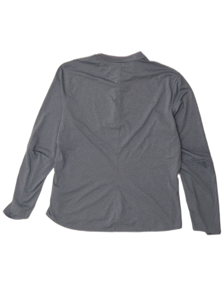 Adidas Climalite Zip Neck Pull Survêtement Top UK 20/22 XL Gris