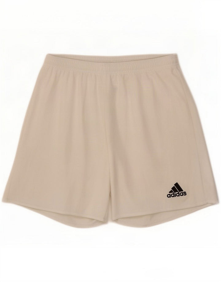 Adidas Hommes Climalite Sport Shorts Petit Blanc Polyester