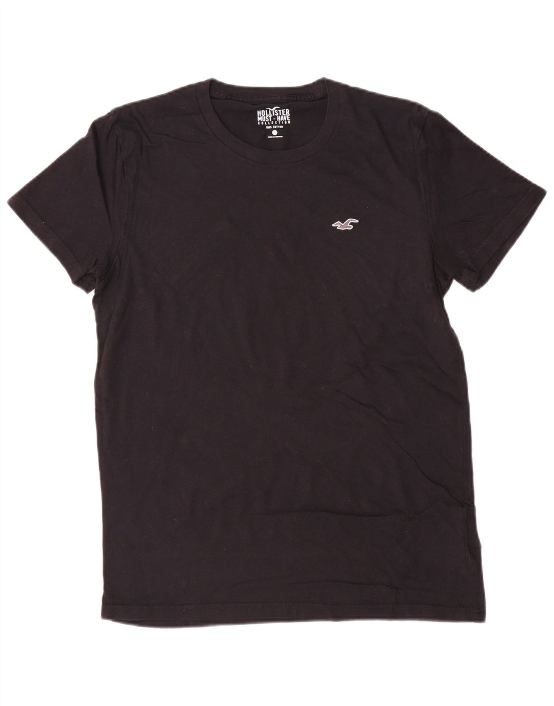 HOLLISTER T-Shirt Haut Petit Noir Coton Homme