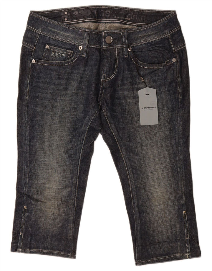G-Star Femme Capri Jeans W28 L17 Bleu Coton