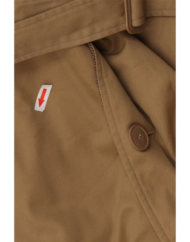 vintage Mens Réversible Pardessus UK 36 Petit Beige