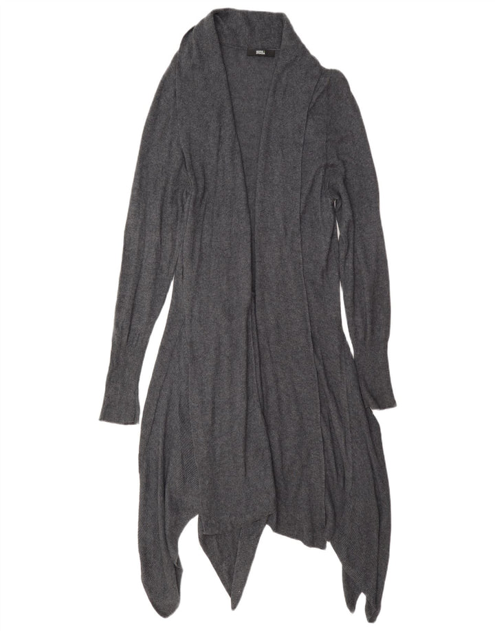 Marks & Spencer Pull cardigan asymétrique pour femme UK 14 Gris moyen