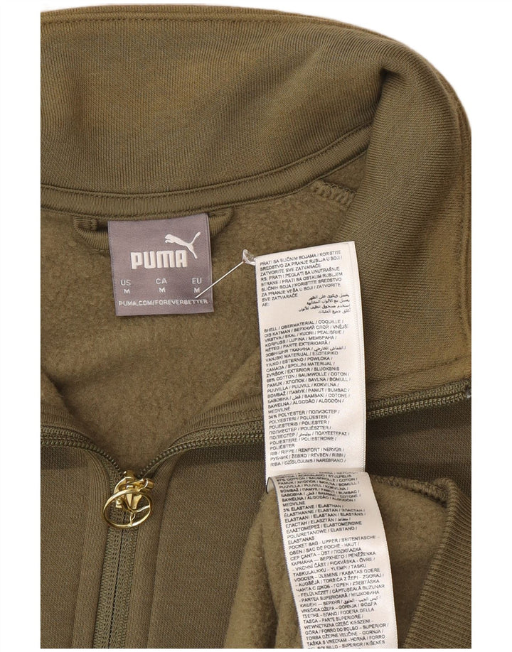 Puma Veste de Survêtement Homme Kaki Moyen Colorblock Cotton