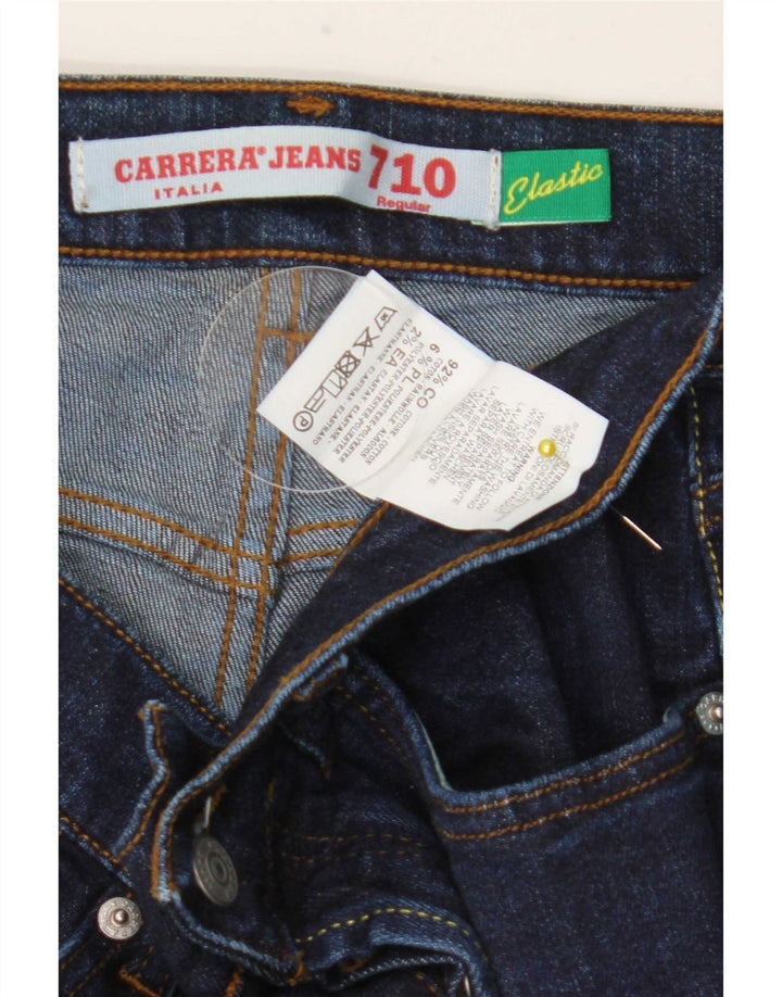 Carrera Jean droit régulier pour homme IT 48 Medium W32 L34 Bleu marine Coton