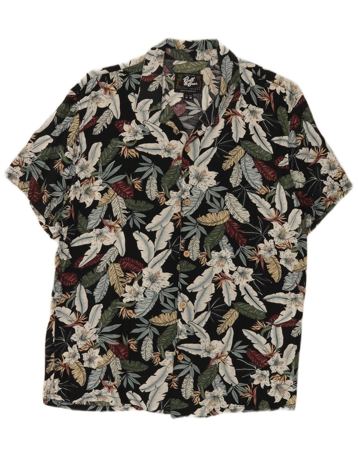 Pull & Bear Chemise Hawaïenne à Manches Courtes Homme Multicolore Floral
