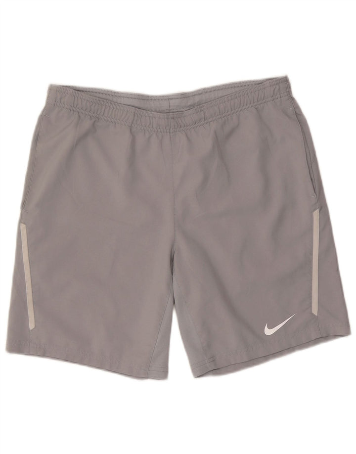 Short de sport Nike Dri Fit Homme Gris Moyen Polyester