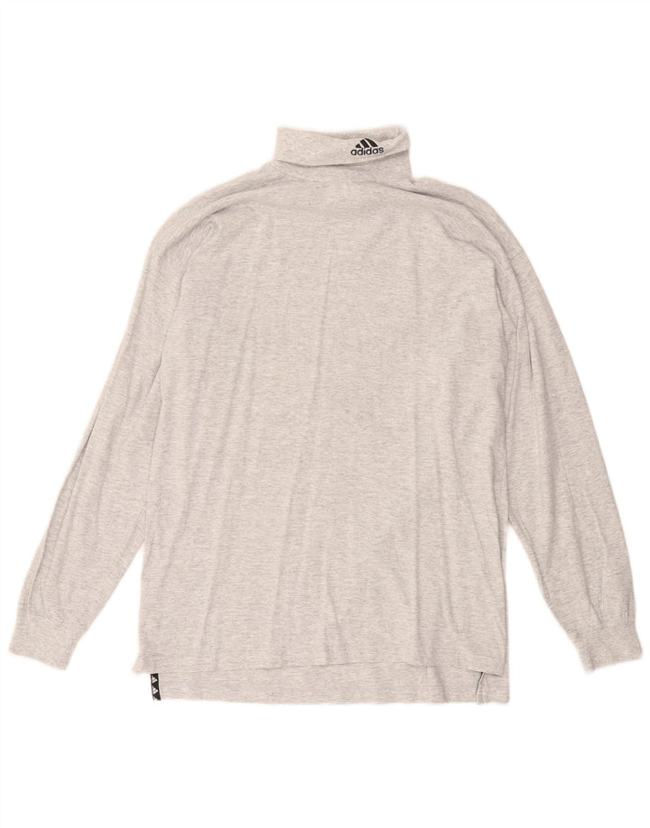Adidas Haut à manches longues pour homme UK 40/42 Gris moyen Coton