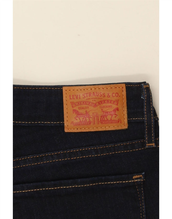 Levi's Jean Droit 714 Femme W29 L31 Bleu Marine Coton