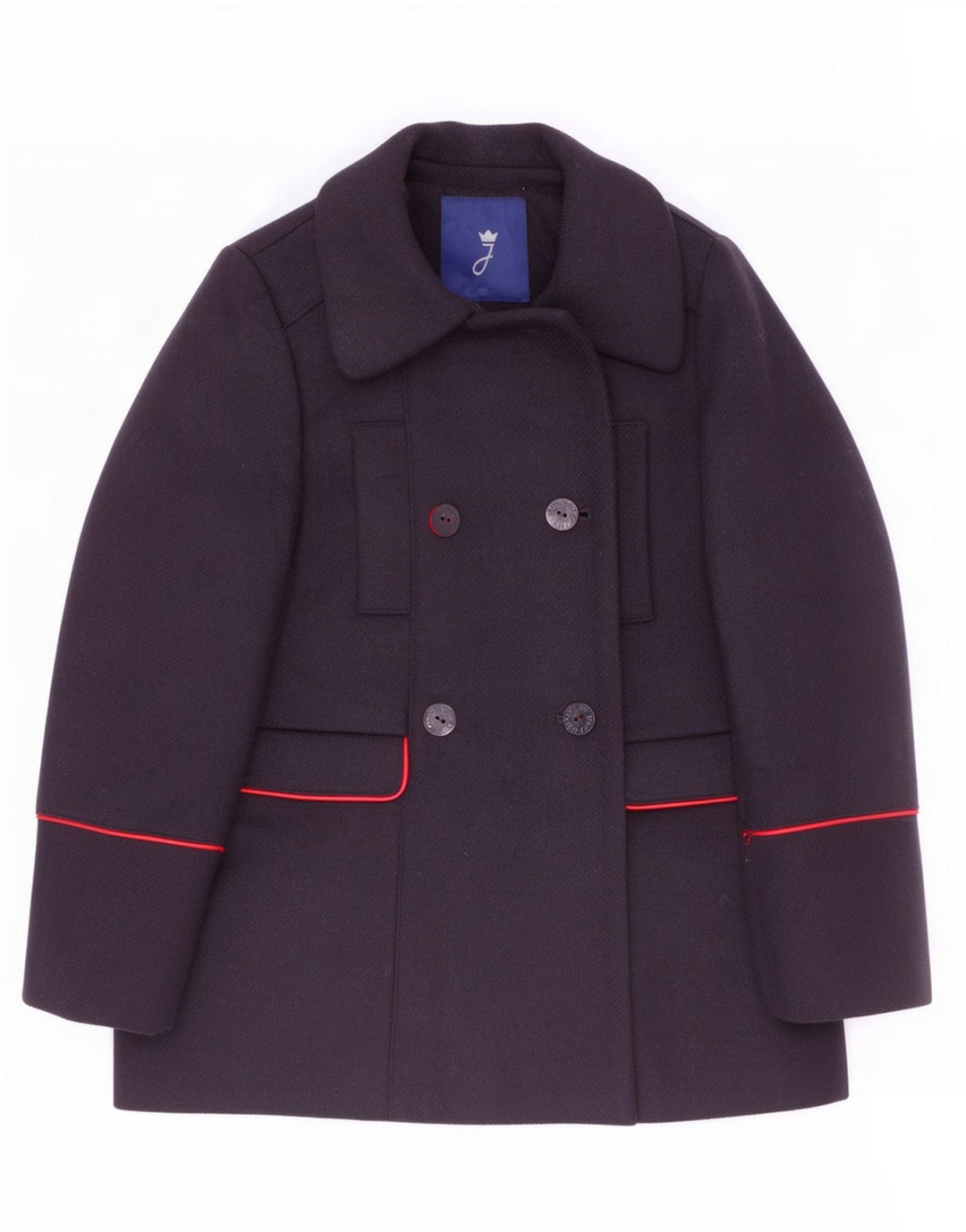 Jacadi Paris Caban Fille 7-8 Ans Bleu Marine