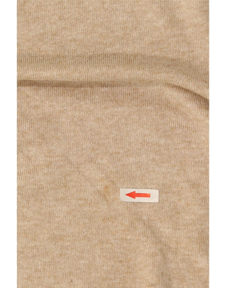 Marks & Spencer Pull graphique à col bateau pour femme UK 12 Beige moyen