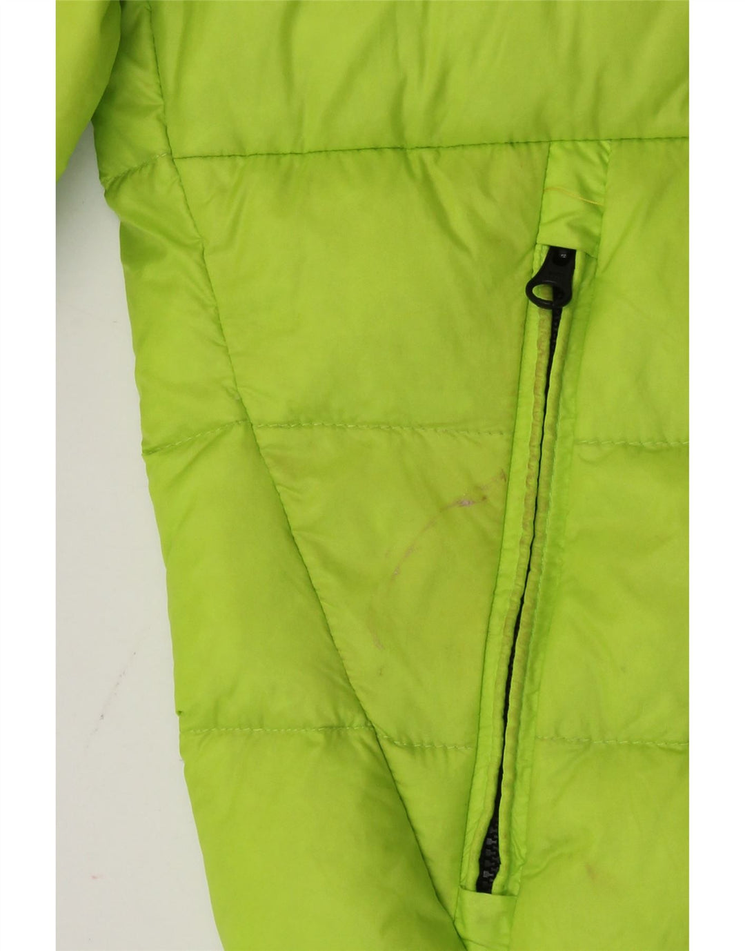 Blauer Veste rembourrée courte pour femme UK 10 Small Vert Polyamide