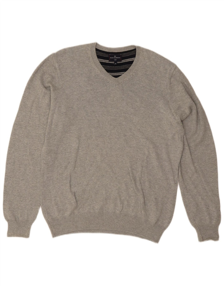 Marks & Spencer Pull Blue Harbor Col V Homme Gris Moyen Moucheté