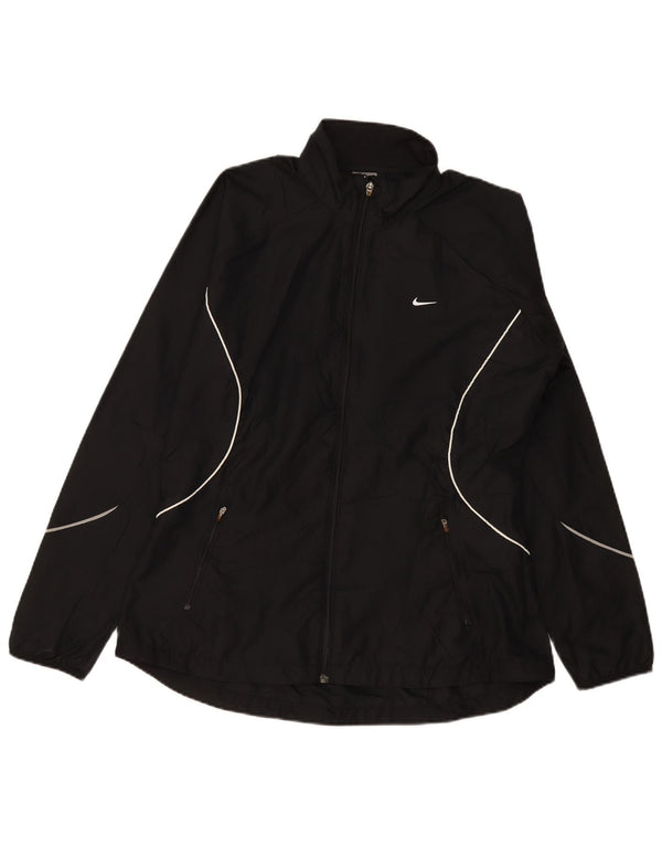 Veste de survêtement Nike Femme UK 16/18 XL Noir Polyester