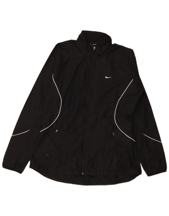 Veste de survêtement Nike Femme UK 16/18 XL Noir Polyester
