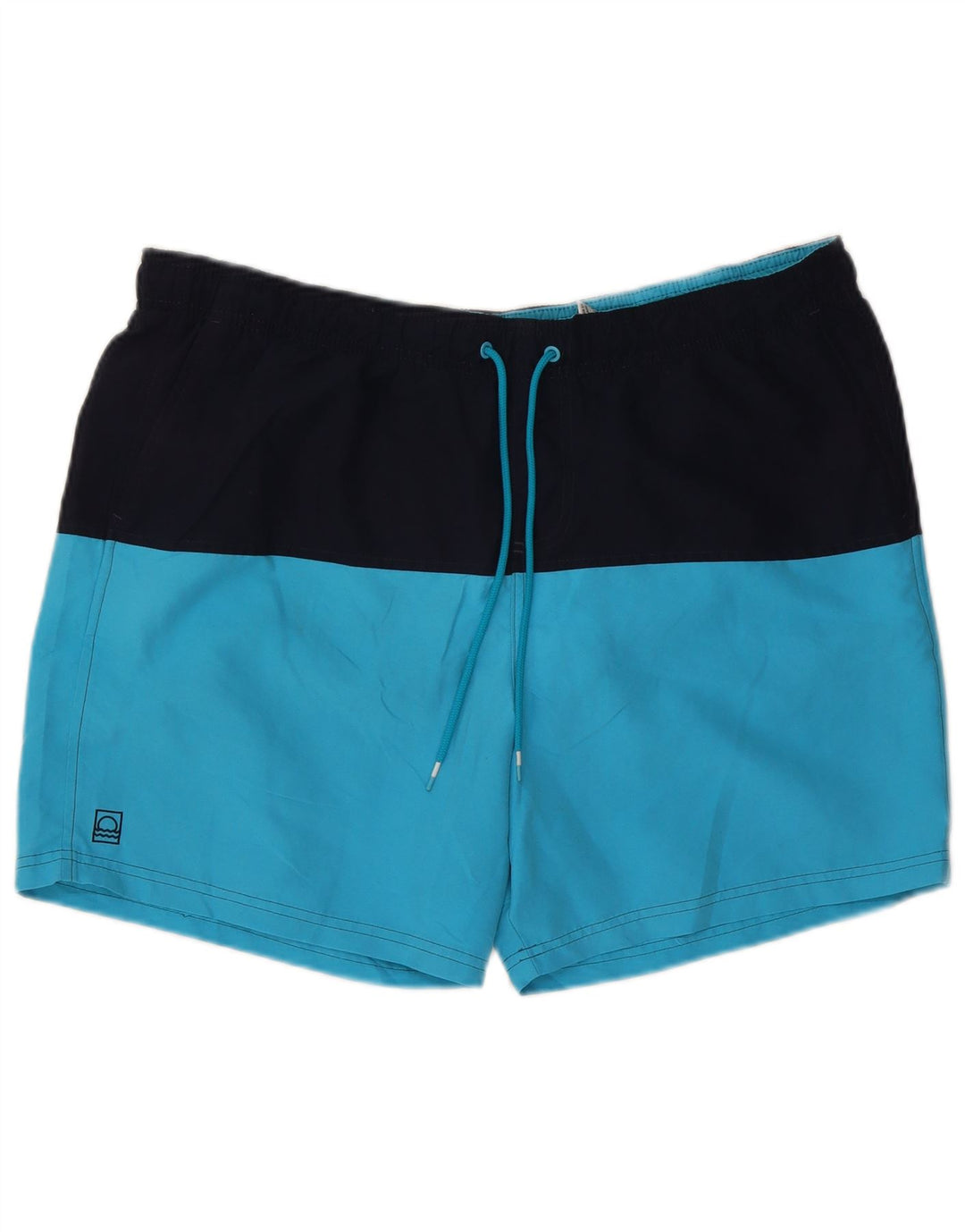 Marks & Spencer Short de bain pour homme XL Bleu Colorblock Polyester