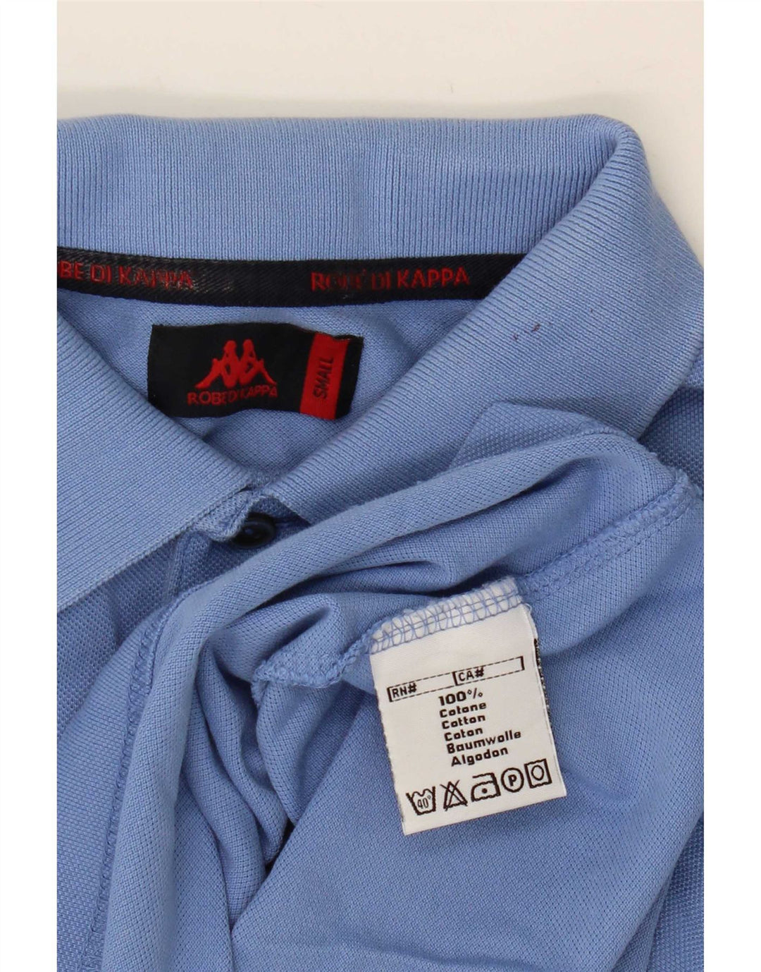 Kappa Polo Homme Petit Bleu Coton