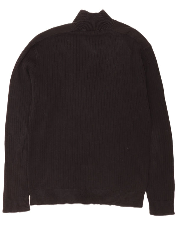 Calvin Klein Jeans Pull à col zippé pour homme XL Noir
