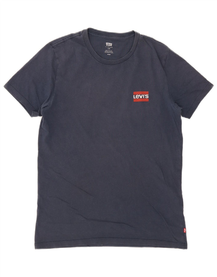 Levi's Tee-Shirt Slim Fit Homme Bleu Marine Moyen Coton