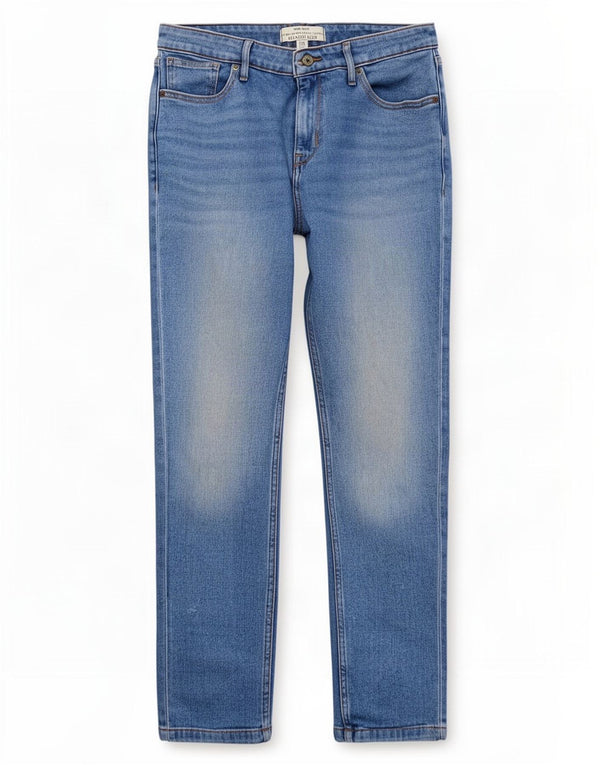 White Stuff Jean slim coupe décontractée pour femme UK 12 Medium W28 L27 Coton bleu