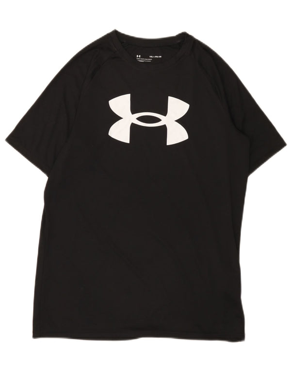 Under Armour Boys Loose Fit Graphic T-Shirt Top 13-14 ans XL Noir