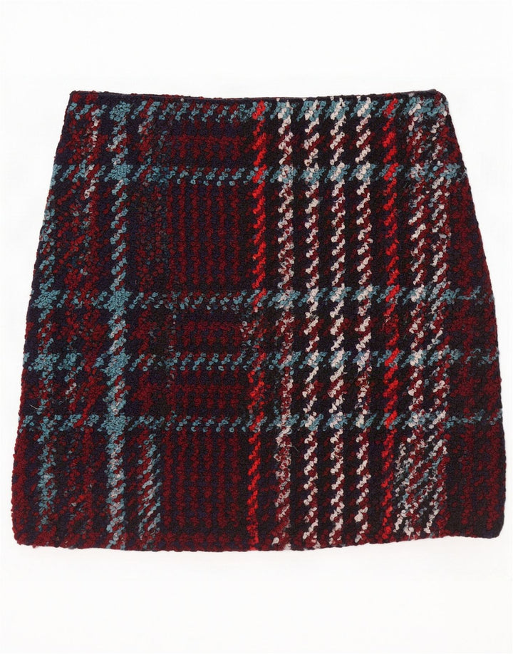 Marks & Spencer Mini-jupe pour femme UK 16 Large W34 à carreaux multicolores