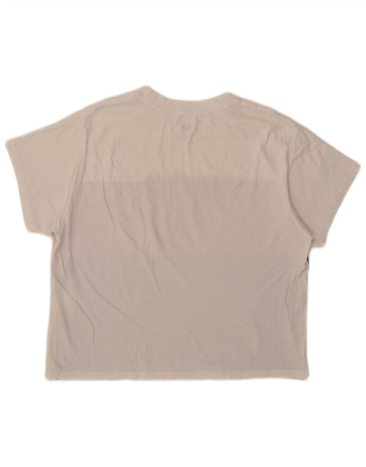 Levi's Haut Crop Graphic T-Shirt Femme UK 10 Small Multicolore