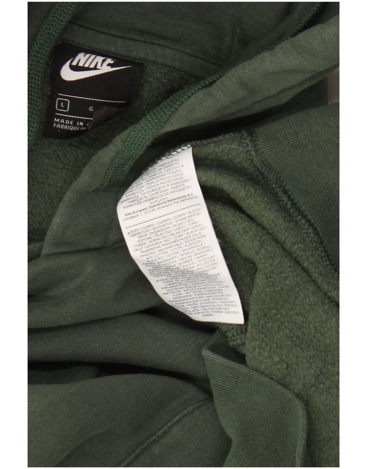 Nike Pull à capuche pour homme en coton vert Taille L